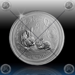 1/2 oz LUNAR II - 2011  "Year of the Rabbit"